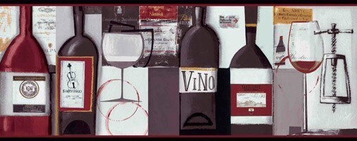 Adesivi Murali:  Carta da parate bordo vino