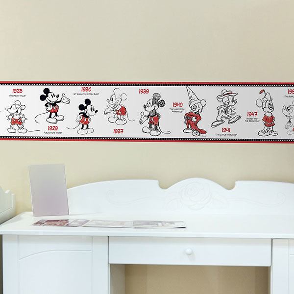 Adesivi per Bambini: Bordo Mickey Mouse