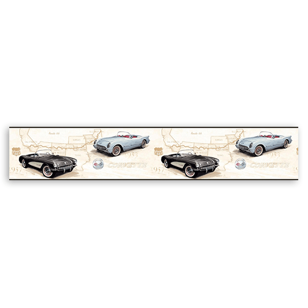 Adesivi Murali: Bordo Chevrolet Corvette