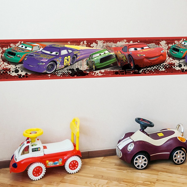 Adesivi per Bambini: Bordo Cars Nascar