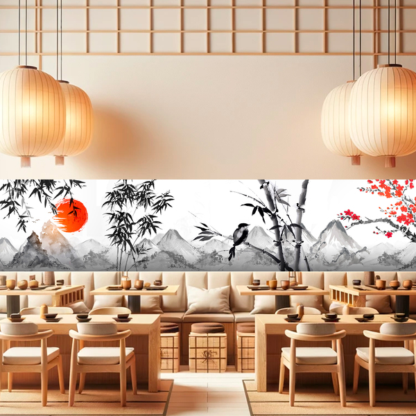 Adesivi Murali: Paesaggio in stile giapponese