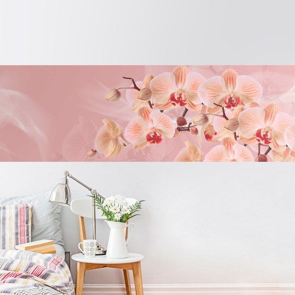 Adesivi Murali: Orchidee rosa