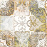 Adesivi Murali: Mosaico ornamentale logoro 3
