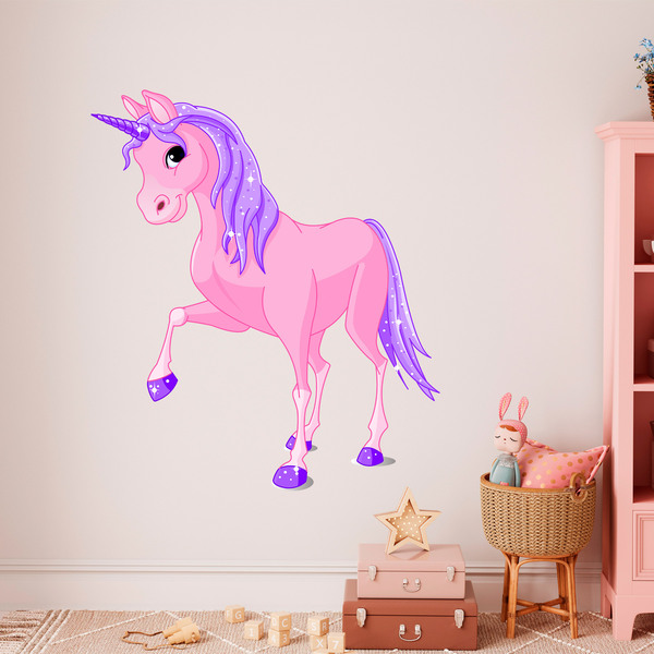 Adesivo murale bambini Unicorno magico