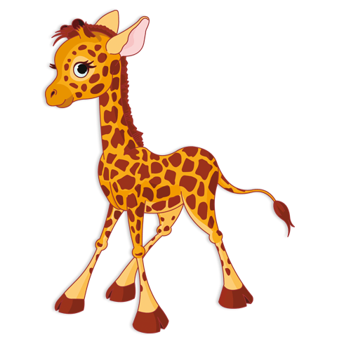Adesivi per Bambini: Cucciolo di giraffa