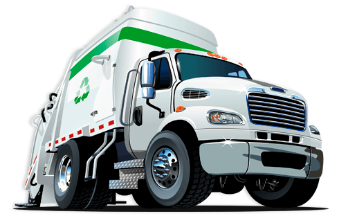 Adesivi per Bambini: Camion per il riciclaggio dei rifiuti