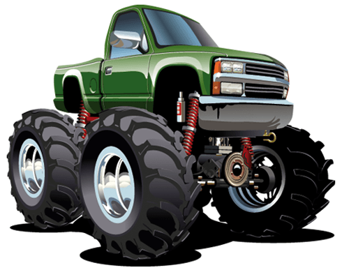 Adesivi per Bambini: Monster Truck Jeep