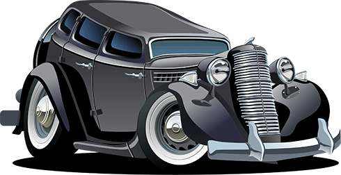 Adesivi per Bambini: Classica mafia auto classica