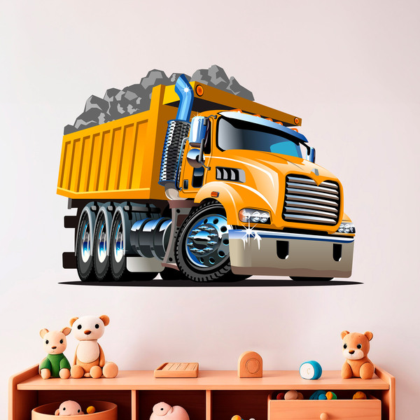 Adesivi per Bambini: Camion da cantiere carico