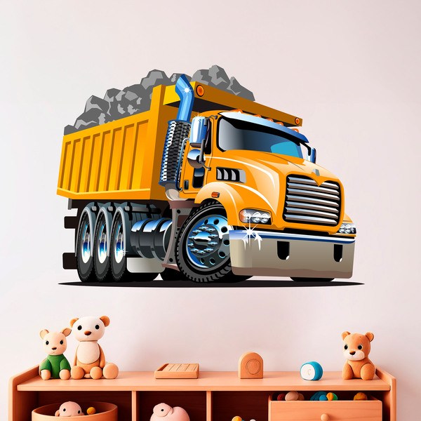 Adesivi per Bambini: Opere di camion