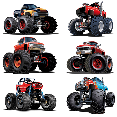 Adesivi per Bambini: Kit Monster Truck