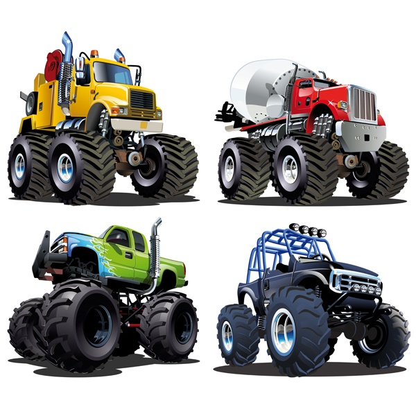 Adesivi per Bambini: Kit Monster Truck Big