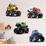 Adesivi per Bambini: Kit Monster Truck Big 3
