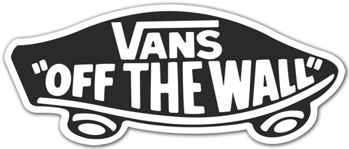 Adesivi per Auto e Moto: Vans off the wall nero