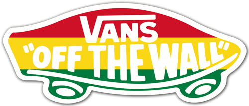 Adesivi per Auto e Moto: Vans off the wall Rastafari