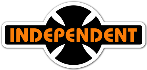 Adesivi per Auto e Moto: Independent Truck Company retrò arancione e nero