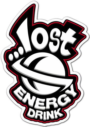 Adesivi per Auto e Moto: Lost Energy Drink star