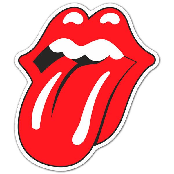 Adesivi per Auto e Moto: The Rolling Stones color