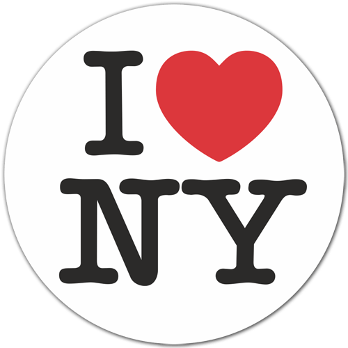 Adesivi per Auto e Moto: I love NY (New York)