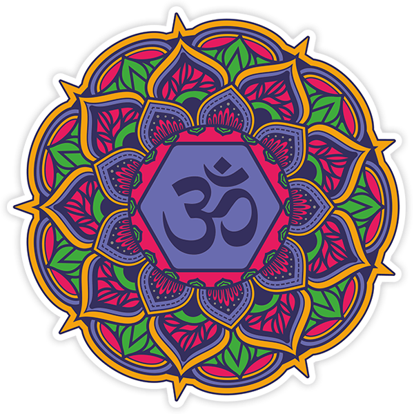 Adesivi per Auto e Moto: Mandala Om