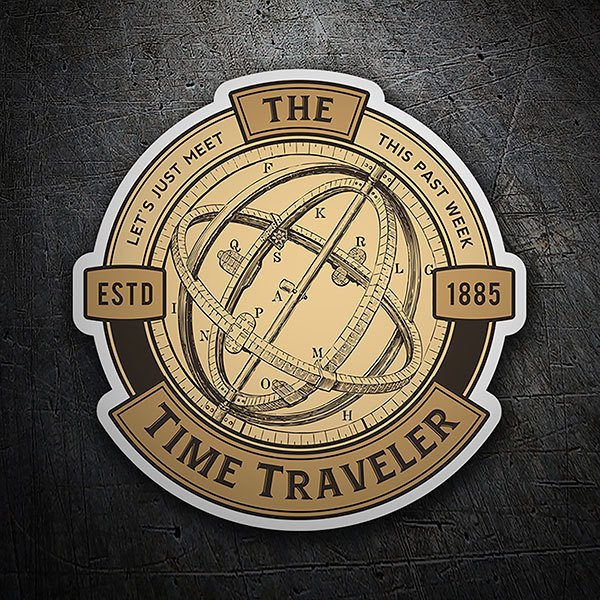 Adesivi per Auto e Moto: Time Traveler Astrolabio
