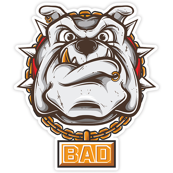 Adesivi per Auto e Moto: Bulldog Bad