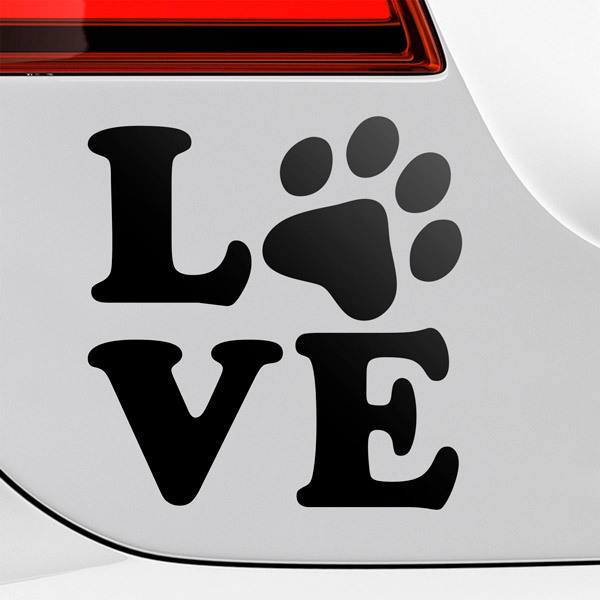Adesivi per Auto e Moto: Amore per il Cane