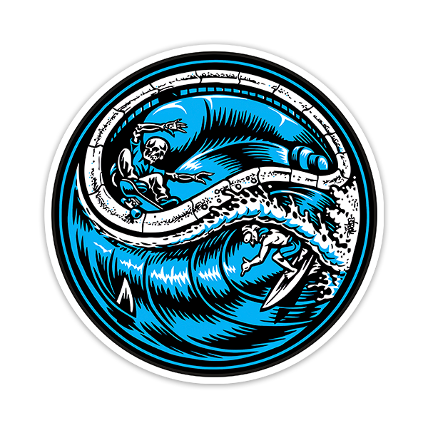 Adesivi per Auto e Moto: Santa Cruz Surf