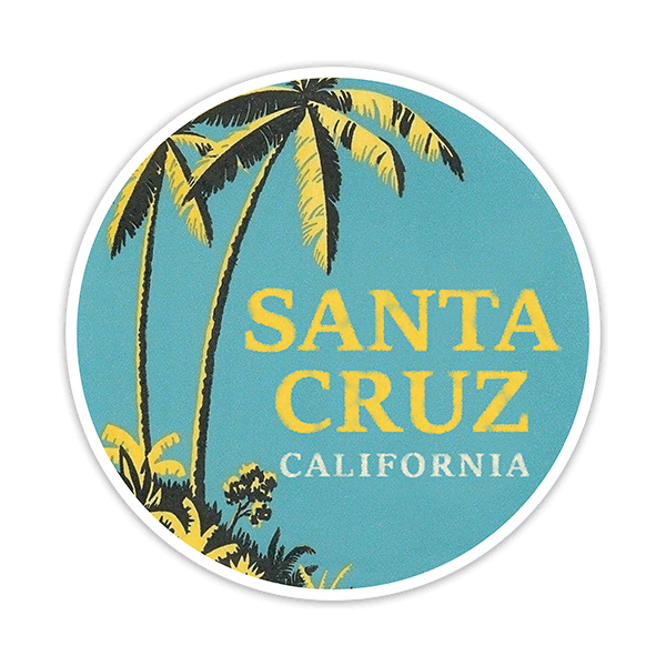 Adesivi per Auto e Moto: Palme di Santa Cruz California