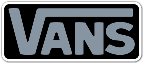 Adesivi per Auto e Moto: Vans grigio su nero