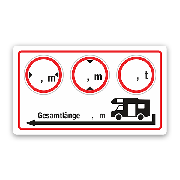 Adesivi per Auto e Moto: Dimensioni Roulotte