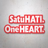 Adesivi per Auto e Moto: Satu Hati One Heart 3