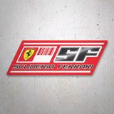 Adesivi per Auto e Moto: Logotipo Scuderia Ferrari con Cavallo 3