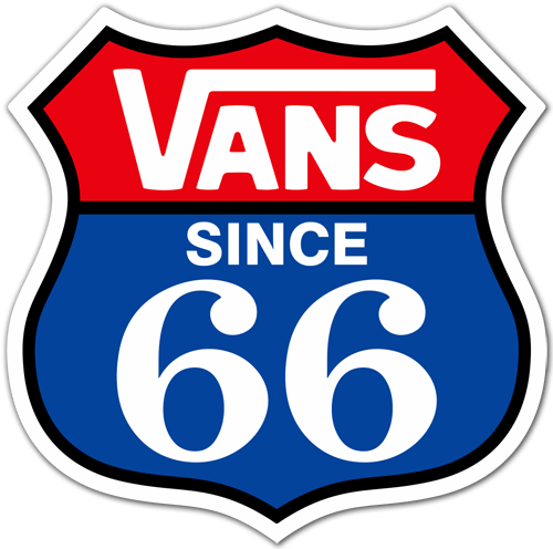 Adesivi per Auto e Moto: Vans Route 66