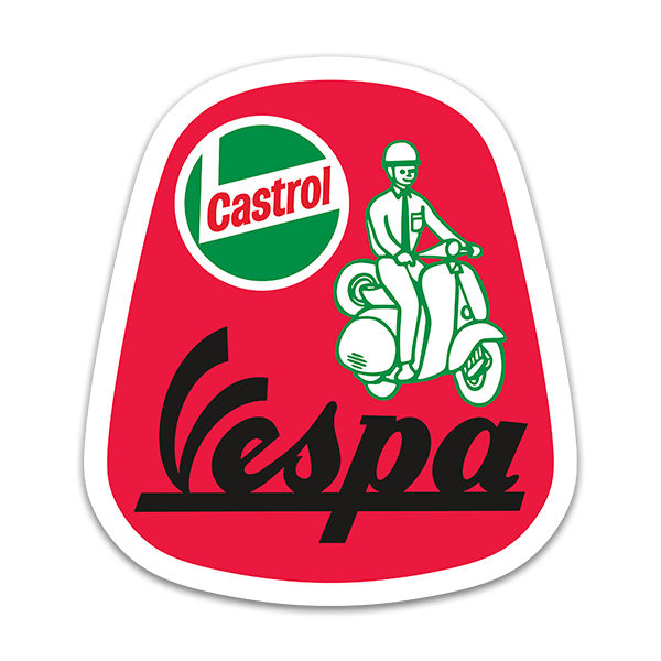 Adesivi per Auto e Moto: Vespa Castrol II