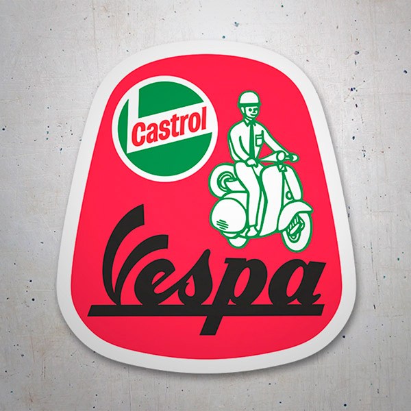 Adesivi per Auto e Moto: Vespa Castrol II