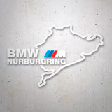 Adesivi per Auto e Moto: Contorno Circuito Nürburgring con Testo BMW NURBUR 3