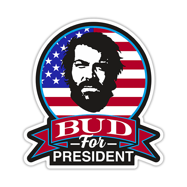 Adesivi per Auto e Moto: Bud for President