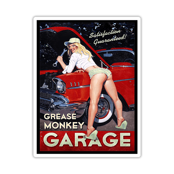 Adesivi per Auto e Moto: Grease Monkey Garage