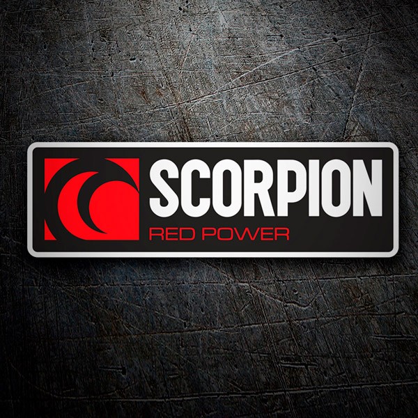 Adesivi per Auto e Moto: Scorpion red power
