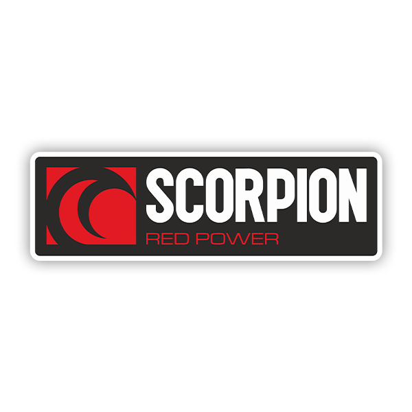 Adesivi per Auto e Moto: Scorpion red power