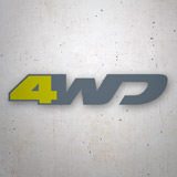 Adesivi per Auto e Moto: 4WD 3
