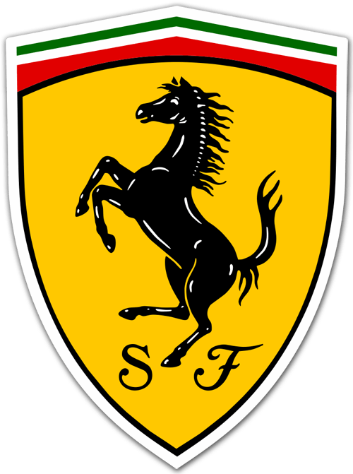 Adesivi per Auto e Moto: Logo Ferrari