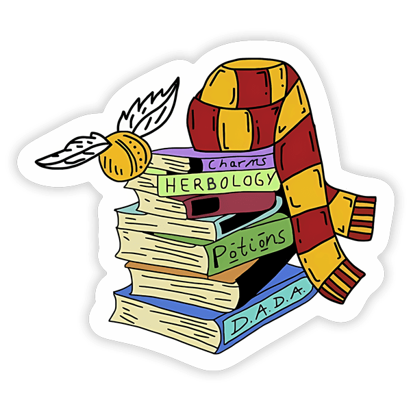 Adesivi per Auto e Moto: Libri di Hogwarts