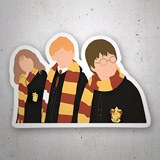 Adesivi per Auto e Moto: Harry, Hermione e Ron a Hogwarts 3