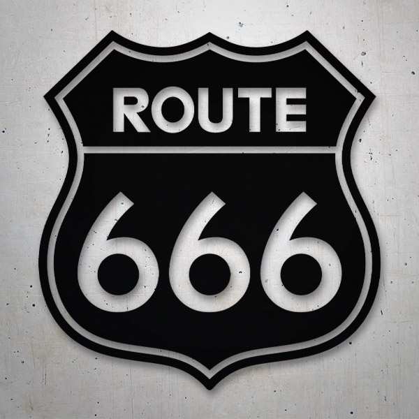 Adesivi per Auto e Moto: Route 666