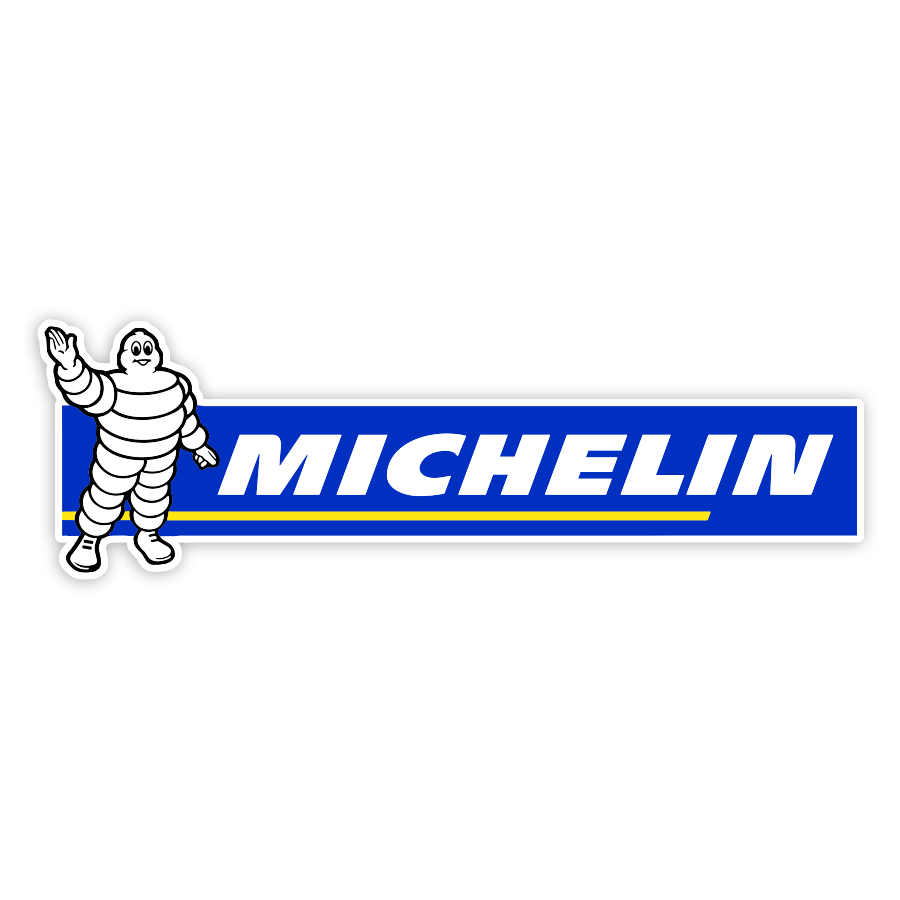 Adesivi per Auto e Moto: Michelin Saluto Blu