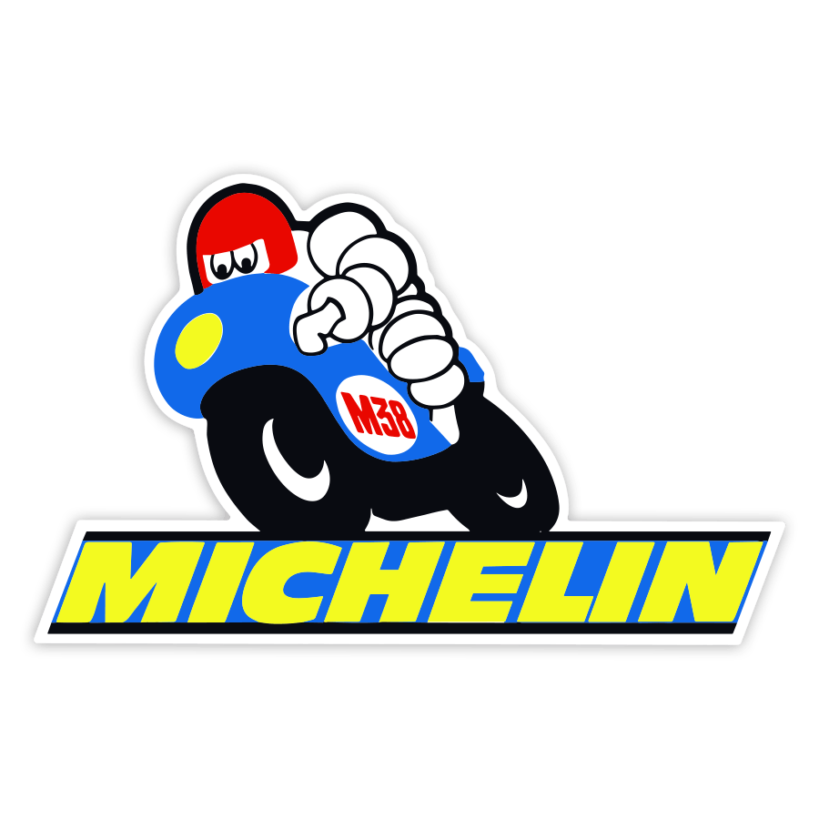 Adesivi per Auto e Moto: Michelin Moto Blu M38