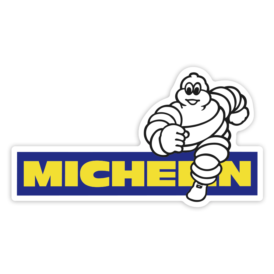 Adesivi per Auto e Moto: Michelin Corridore Blu