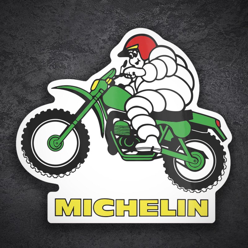 Adesivi per Auto e Moto: Michelin Motocross Retrò